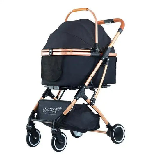 JMT-026058 Foldable Pet Stroller with Four Wheels for Cats and Dogs