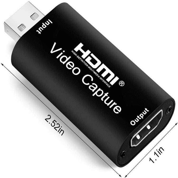 JMT-026122 HDMI Video Capture Card for 4K Input and 1080P Output, USB 3.0 Compatible with Windows, Linux, Android, and MacOS