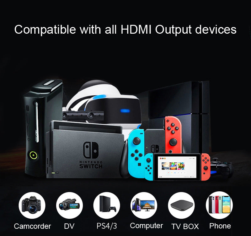 JMT-026122 HDMI Video Capture Card for 4K Input and 1080P Output, USB 3.0 Compatible with Windows, Linux, Android, and MacOS