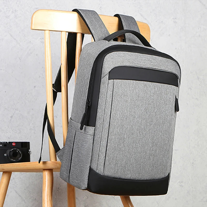 JMT-026122 High Capacity USB Charging Backpack for Travel - Black Design Suitable for Men