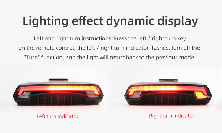JMT-026314 Bicycle Brake Light with Safety Warning Laser Tail Light