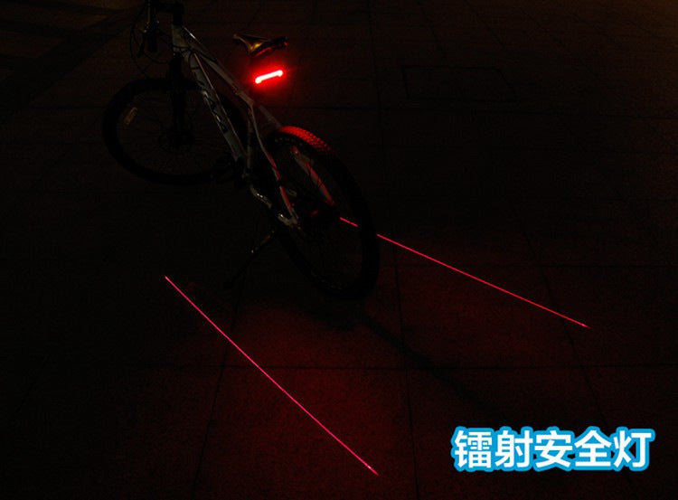 JMT-026314 Bicycle Brake Light with Safety Warning Laser Tail Light