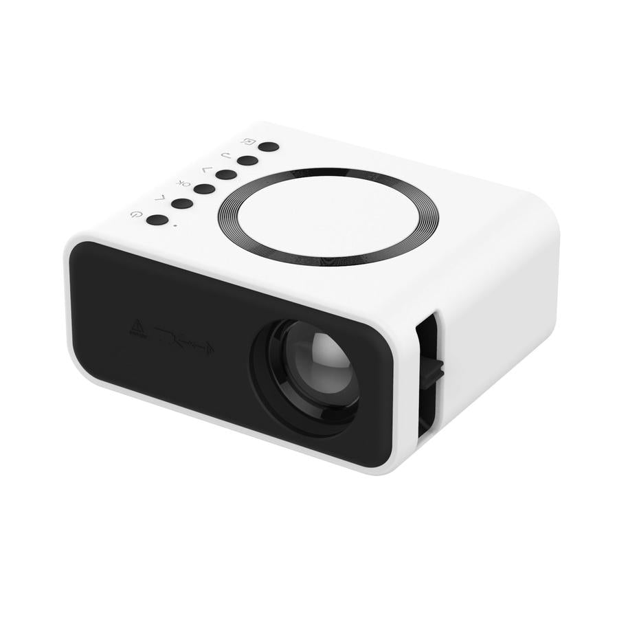 JMT-027274 Compact LED Mini Projector with 1080P Support for Wireless and Wired Streaming on Android and iOS Devices