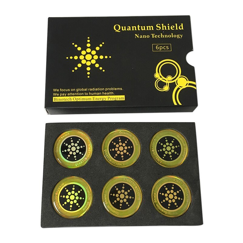 JMT-027274 Mobile Phone Radiation Shielding Fusion Paper - Gold and Silver Anti-Magnetic Stickers for EMF Protection