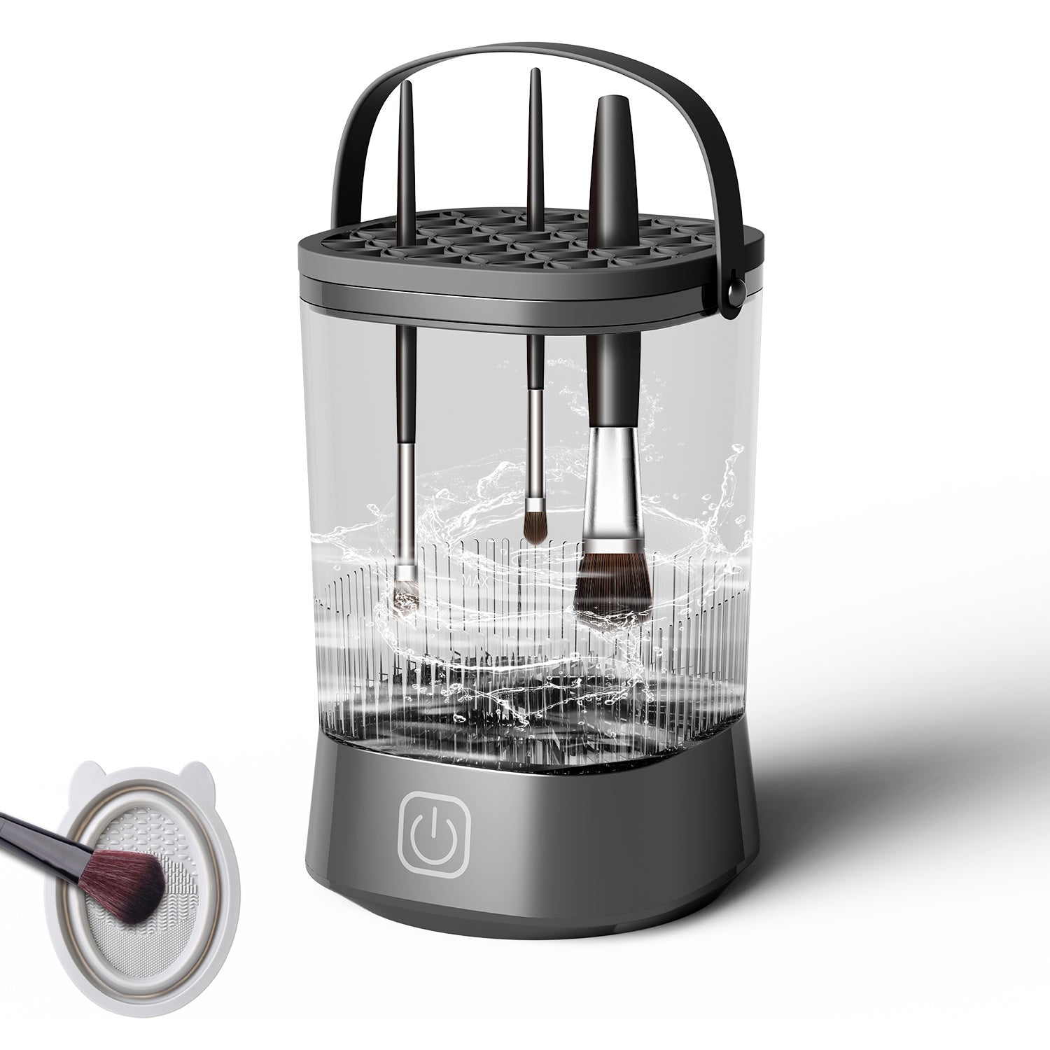 JMT-027530 Electric Makeup Brush Cleaner with 9000 RPM Motor - Automatic and Waterproof Brush Washer for All Sizes