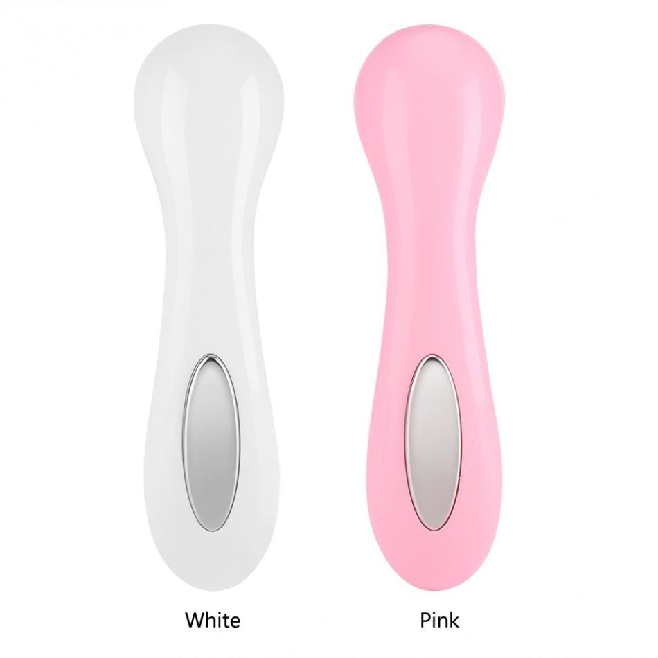 JMT-027658 Ultrasonic Facial Massager for Skin Tightening, Anti-Aging and Pore Cleansing, White/Pink