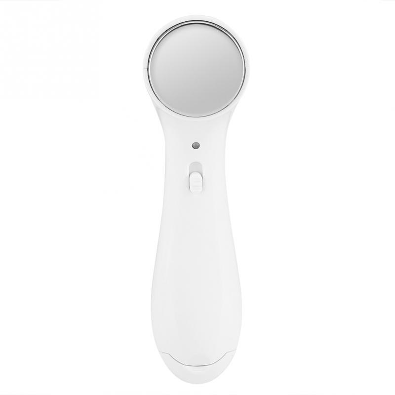 JMT-027658 Ultrasonic Facial Massager for Skin Tightening, Anti-Aging and Pore Cleansing, White/Pink