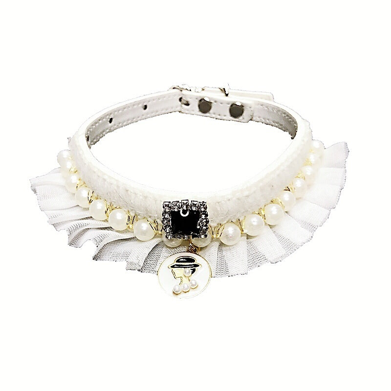 JMT-027914 Small Fragrance Pearl Collar for XS to Large Sizes