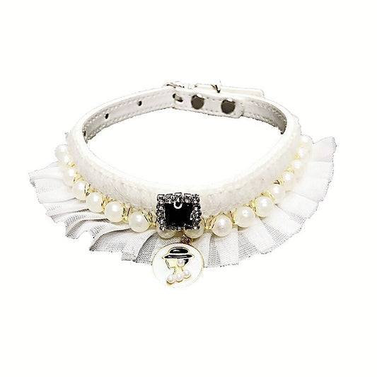 JMT-027914 Small Fragrance Pearl Collar for XS to Large Sizes
