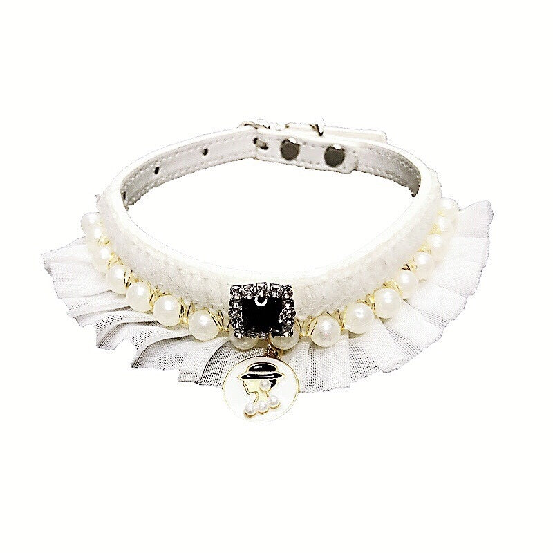 JMT-027914 Small Fragrance Pearl Collar for XS to Large Sizes