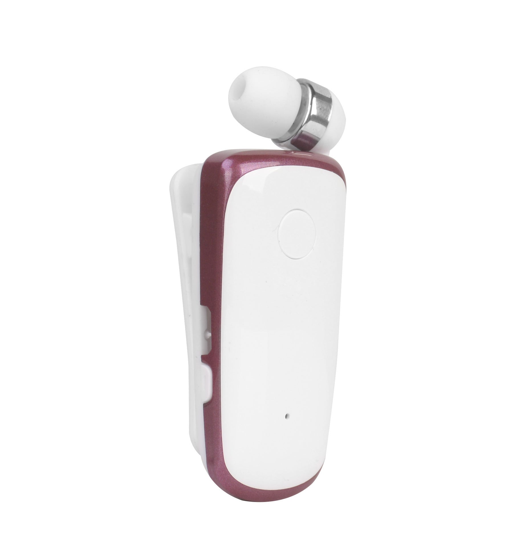 JMT-028234 Retractable Cord Bluetooth Headset K39 for iPhone and Compatible Devices - Black, Blue, Silver, Rose Red
