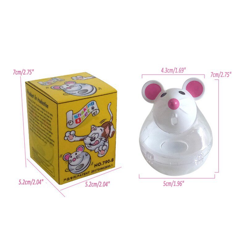 JMT-028426 Interactive Cat and Dog Food Dispenser Mouse Tumbler Toy