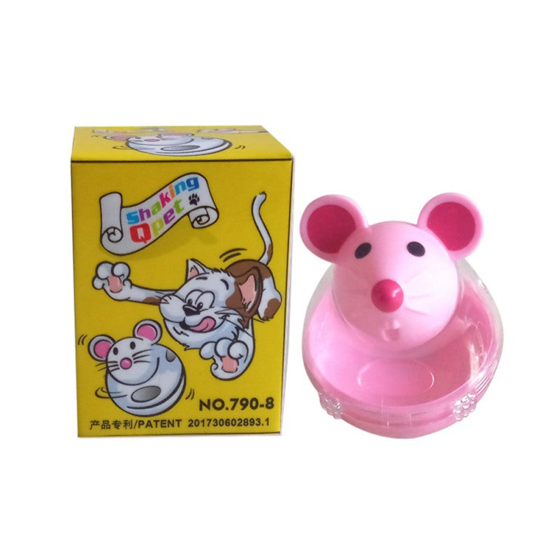 JMT-028426 Interactive Cat and Dog Food Dispenser Mouse Tumbler Toy