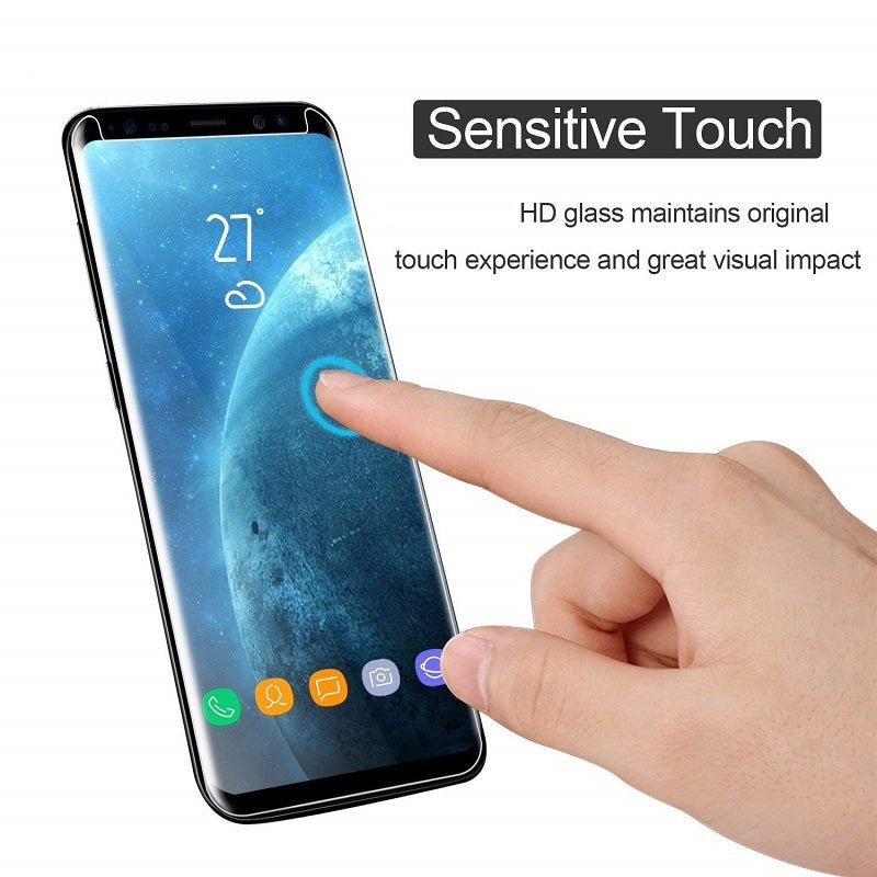 JMT-028426 Tempered Glass Screen Protector for S8, S8 Plus, S9, S9 Plus, Note 8, and Note 9