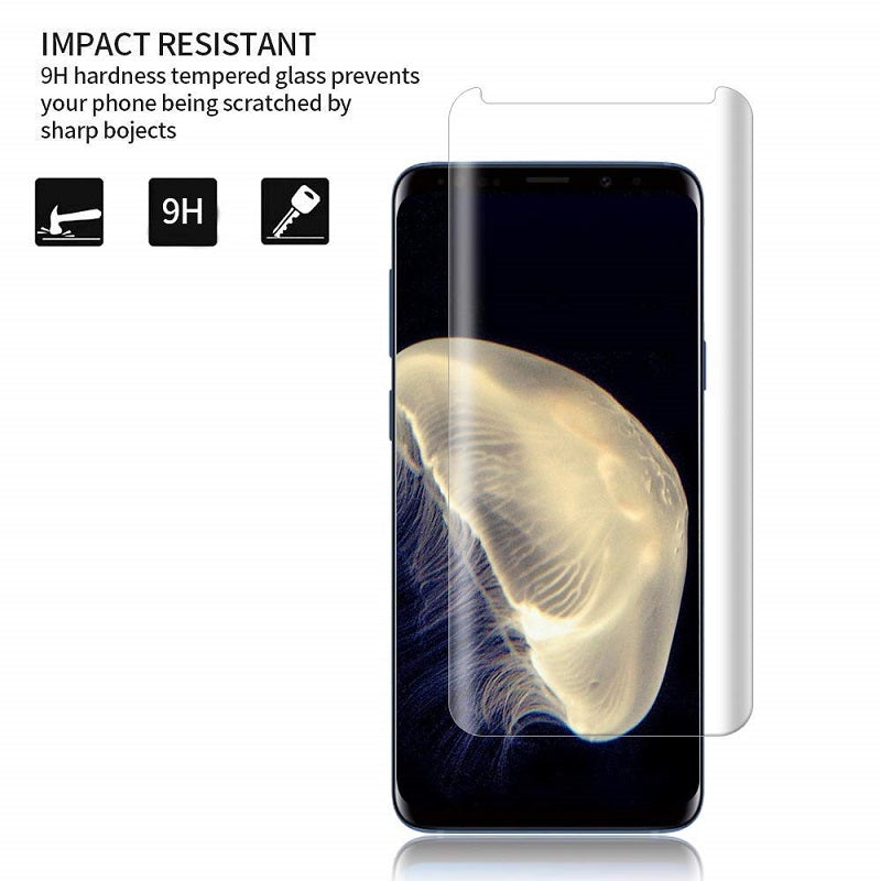 JMT-028426 Tempered Glass Screen Protector for S8, S8 Plus, S9, S9 Plus, Note 8, and Note 9
