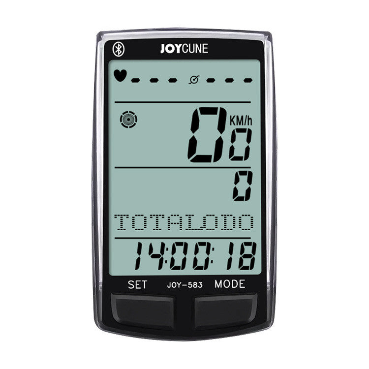 JMT-028618 Wireless Code Meter Speedometer with Large Screen and Multi-Language Odometer