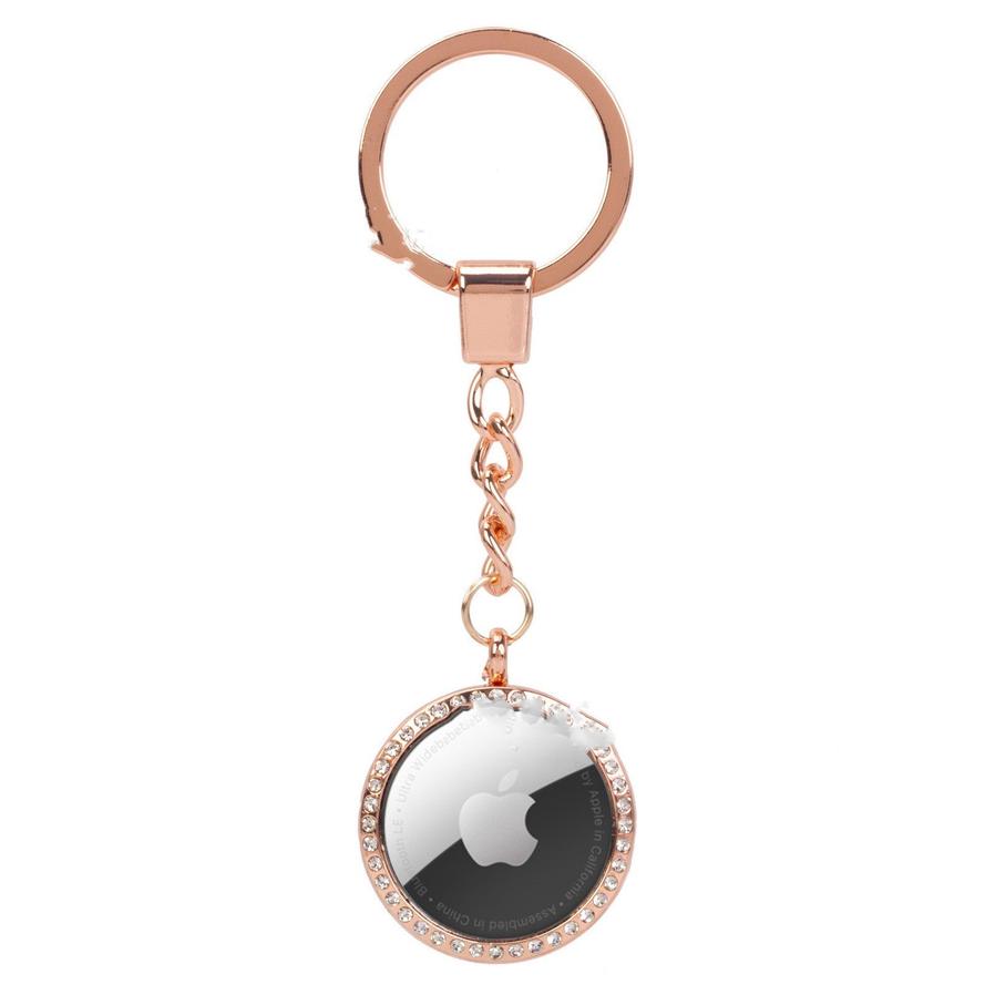 JMT-029258 Metal Diamond-Studded Anti-Lost Positioning Tracker Protective Cover - Luxury Flip Style