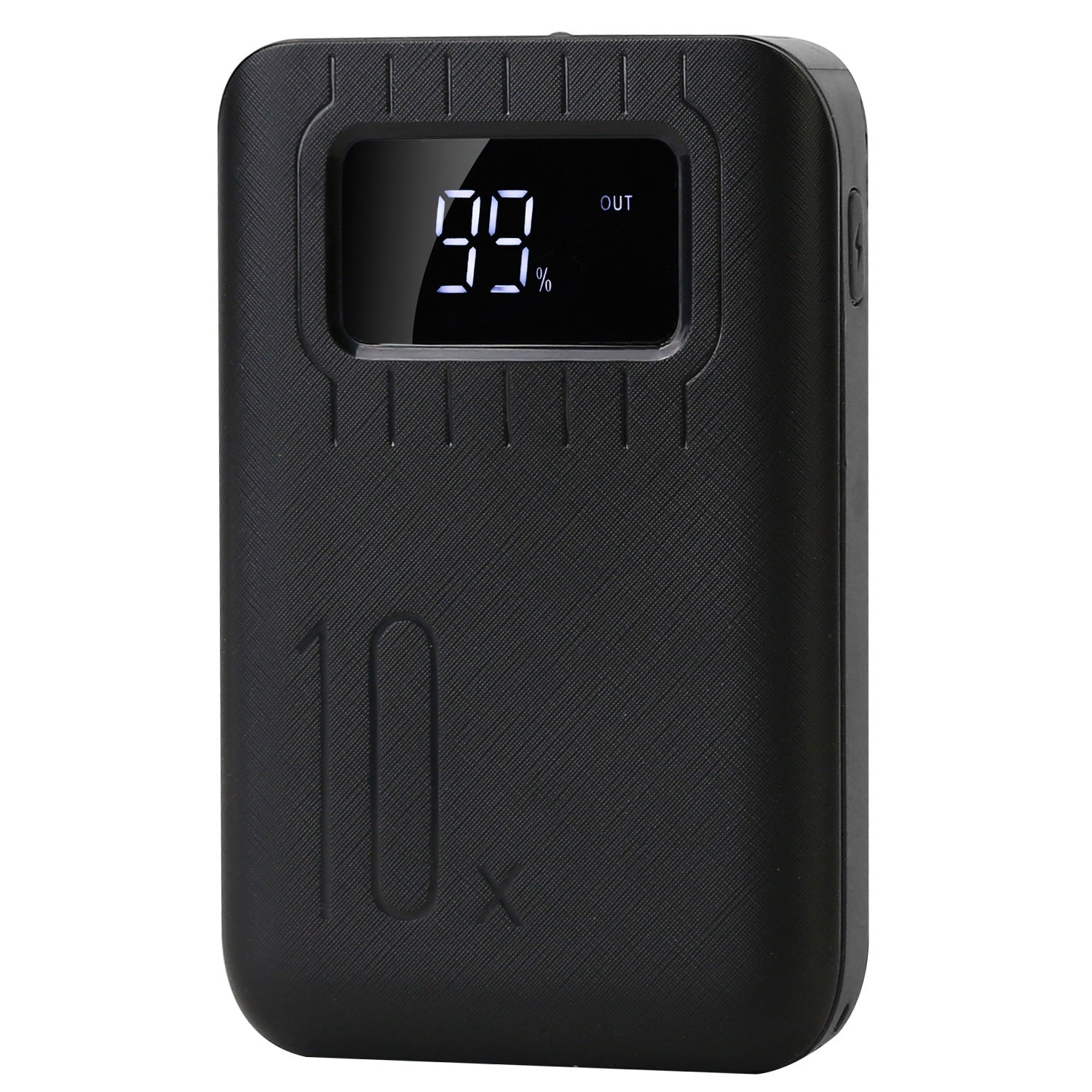 JMT-029578 10000mAh Portable Power Bank with Dual USB Ports, LCD Display and Emergency Flashlight
