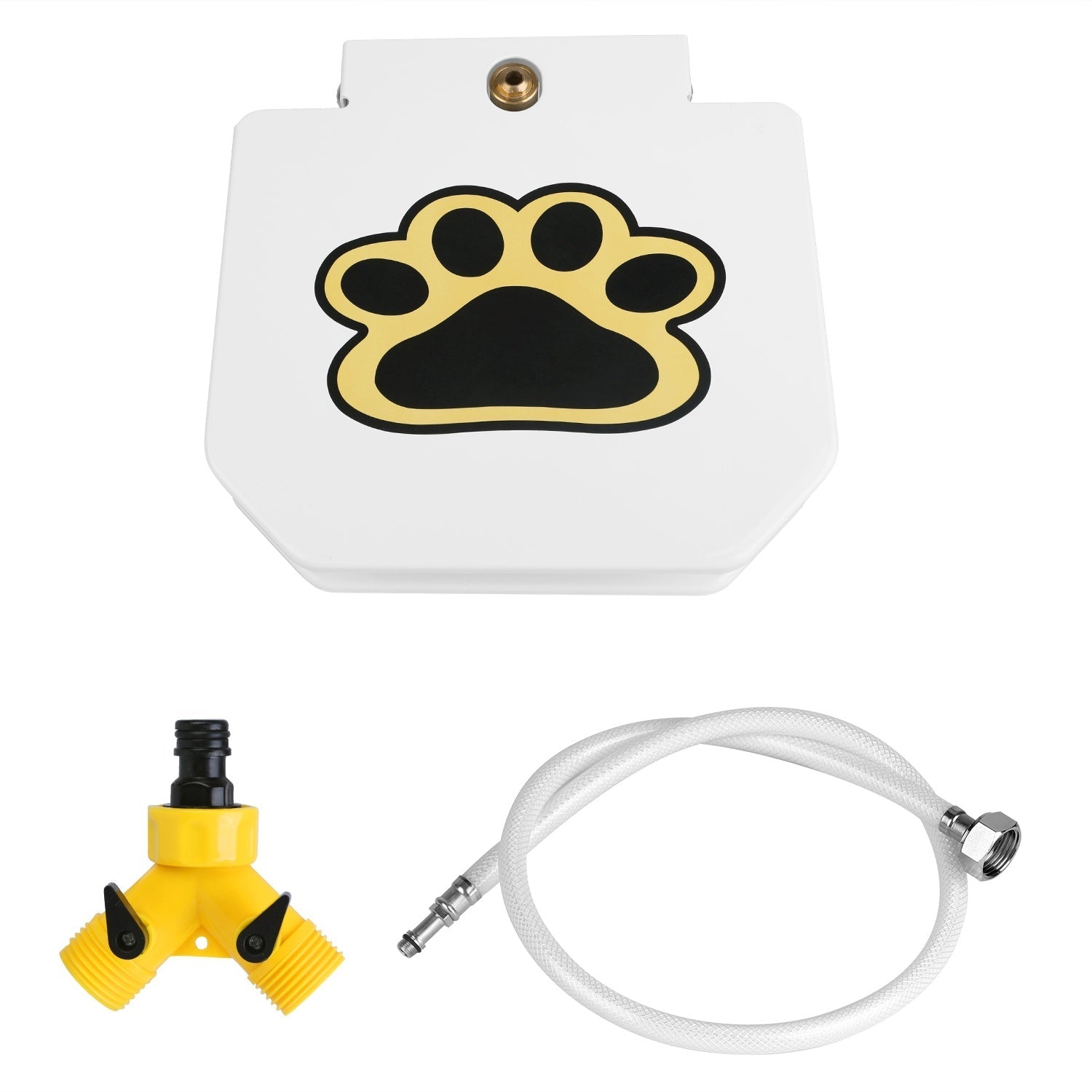 JMT-029578 Outdoor Dog Water Fountain with Step-On Paw Pedal for Interactive Hydration