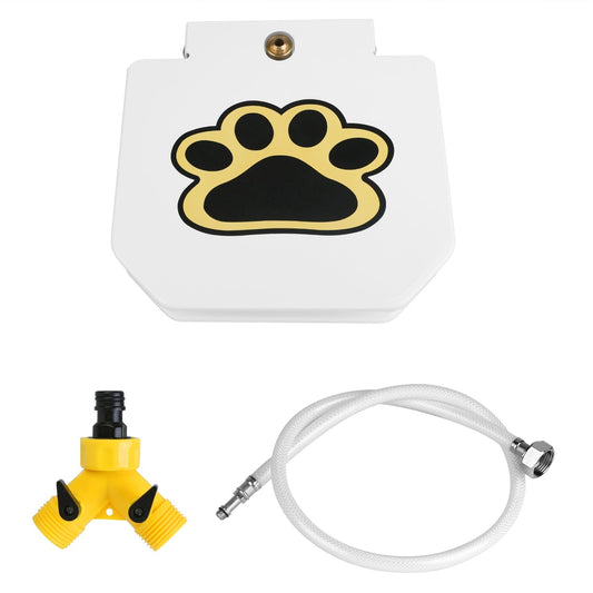 JMT-029578 Outdoor Dog Water Fountain with Step-On Paw Pedal for Interactive Hydration