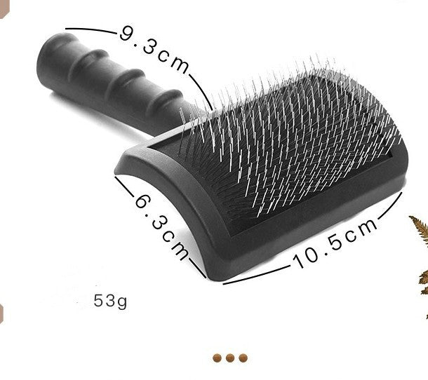 JMT-029642 Knot Comb for Dogs with Hard Stainless Steel Needles - Available in Pink, Red, Black, and Brown