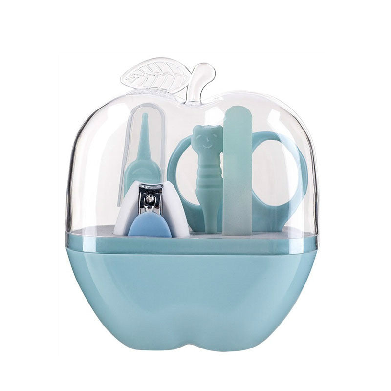 JMT-029706 Baby Nail Care Set - 5-Piece Grooming Kit in Pink, Green, or Blue, Compact Design, Stainless Steel and ABS Materials