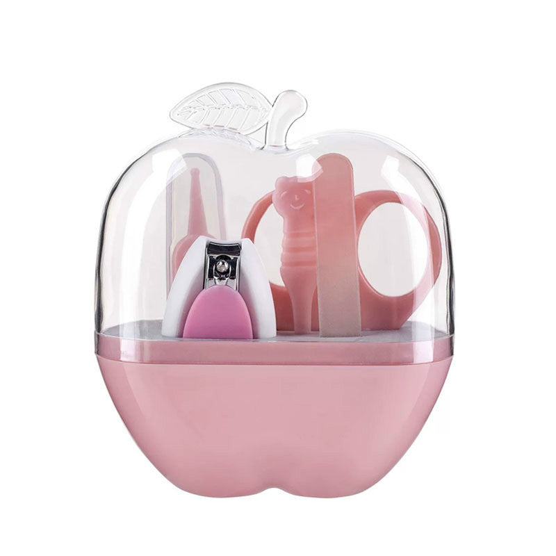 JMT-029706 Baby Nail Care Set - 5-Piece Grooming Kit in Pink, Green, or Blue, Compact Design, Stainless Steel and ABS Materials