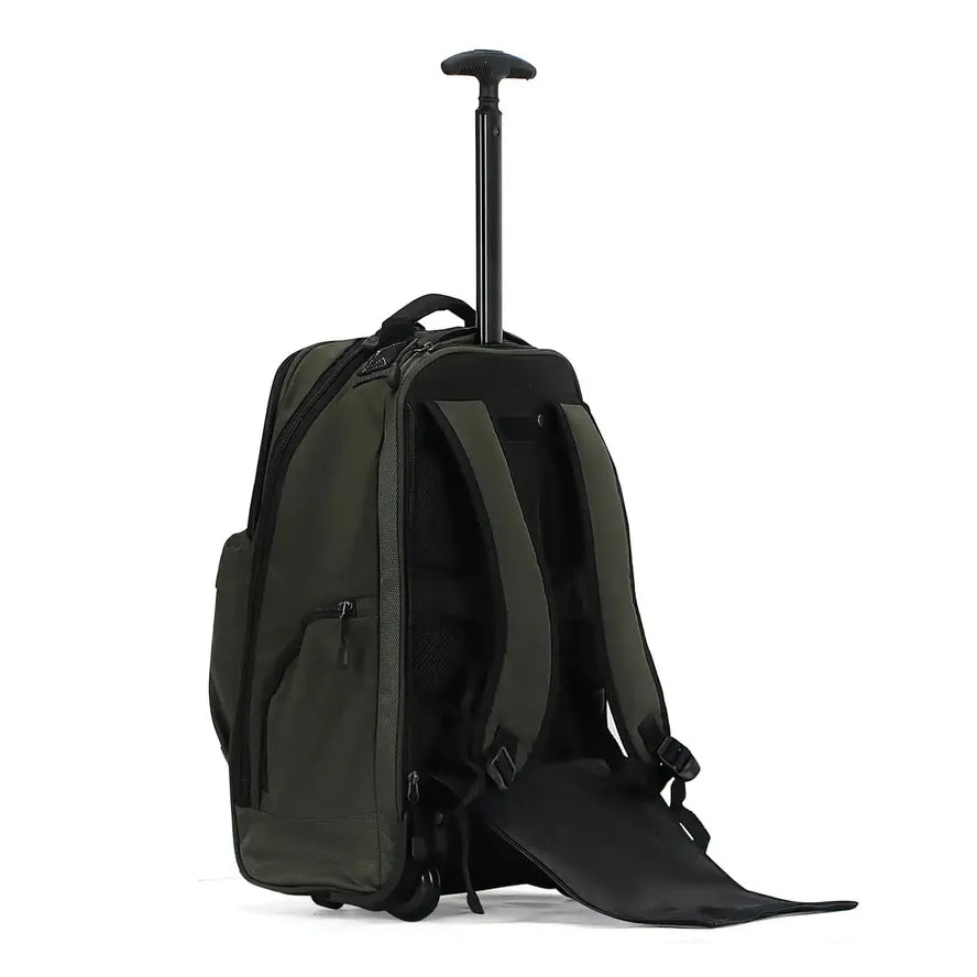 JMT-030282 Custom Polyester Carry-On Trolley Backpack with Wheels for Air Travel
