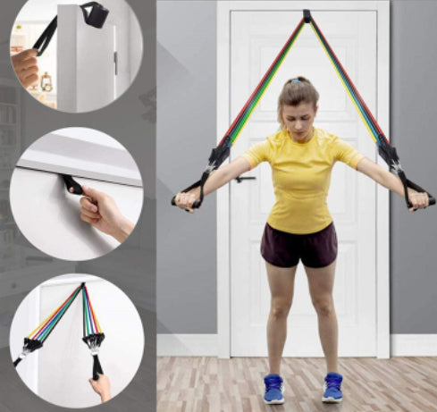 JMT-030794 Versatile Resistance Band Training Set for Full-Body Workouts