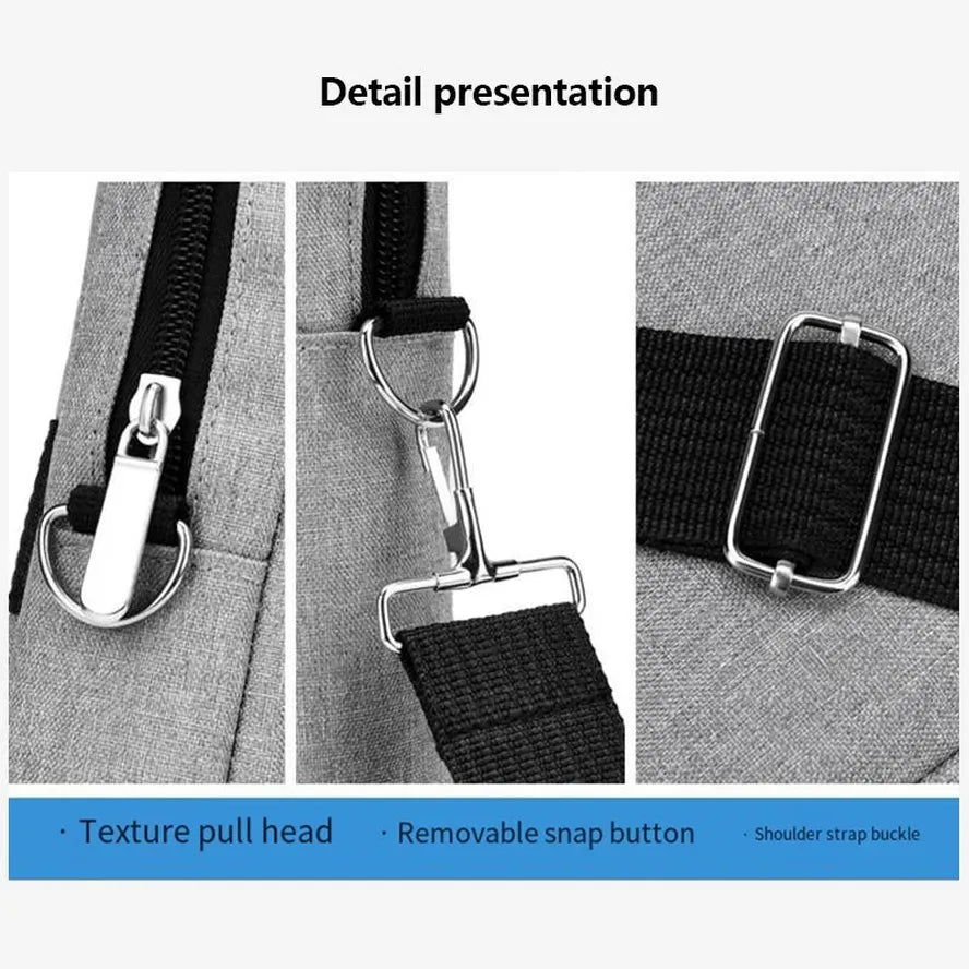 JMT-031114 Stylish Custom Briefcase for Laptop and Office Use with Zipper Closure