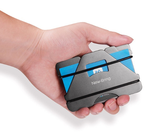 JMT-031242 Aviation Aluminum Alloy Card Holder with Silicone Lining - Compact and Stylish Design