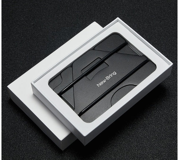 JMT-031242 Aviation Aluminum Alloy Card Holder with Silicone Lining - Compact and Stylish Design