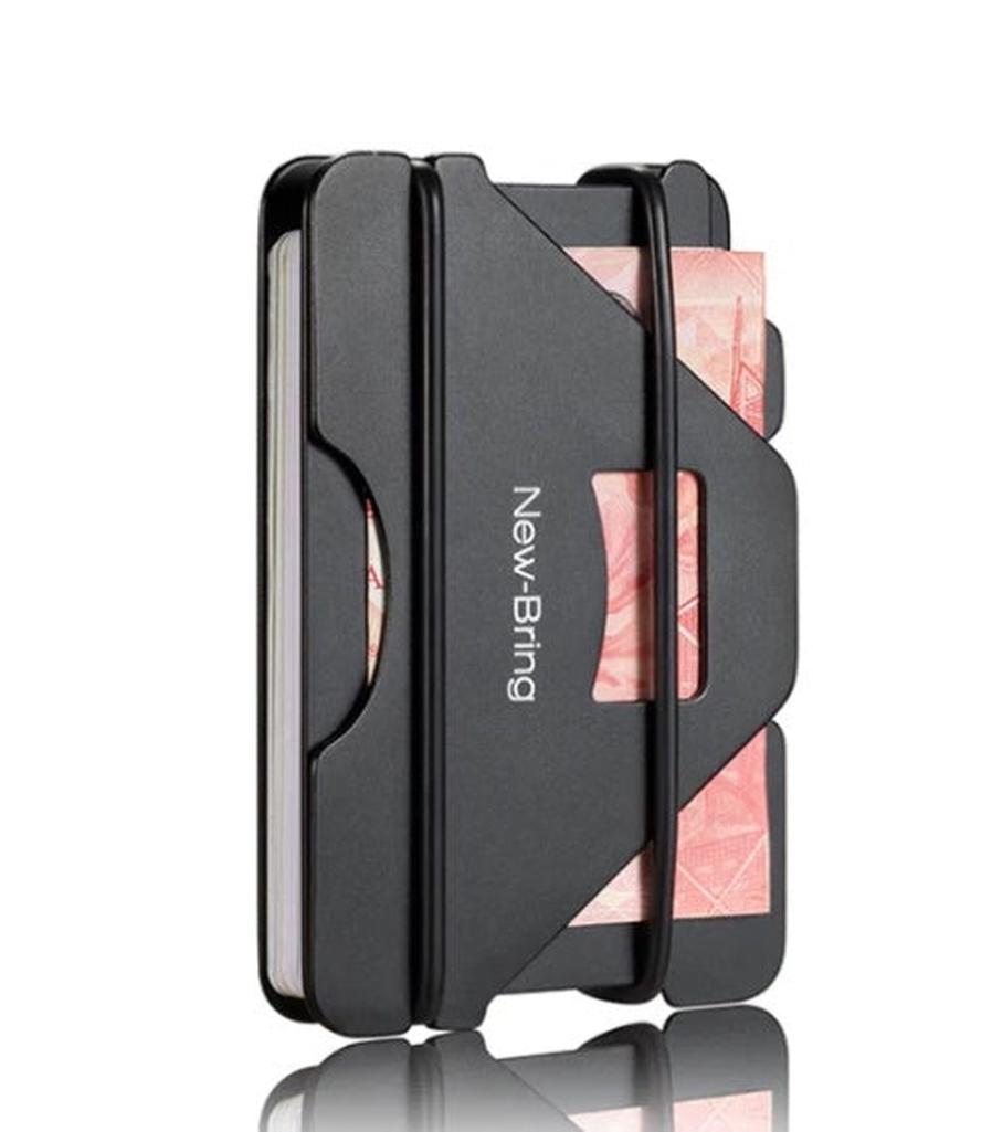 JMT-031242 Aviation Aluminum Alloy Card Holder with Silicone Lining - Compact and Stylish Design