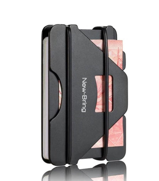 JMT-031242 Aviation Aluminum Alloy Card Holder with Silicone Lining - Compact and Stylish Design