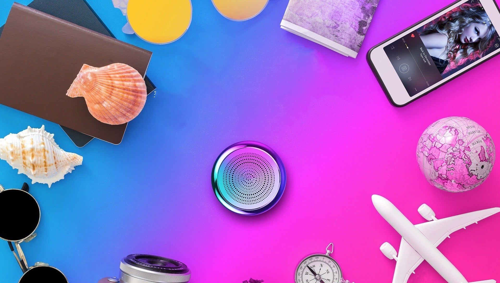 JMT-031882 Portable Mini Bluetooth Speaker with 6-Hour Playtime, Drop-Proof and Dust-Proof Design, Aluminum Alloy Shell