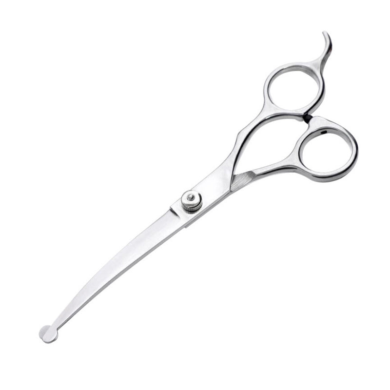 JMT-031946 Pet Grooming Scissors Set with Comb - Stainless Steel, Round Head Design for Safe Fur Care, Ideal for Long-Haired Pets