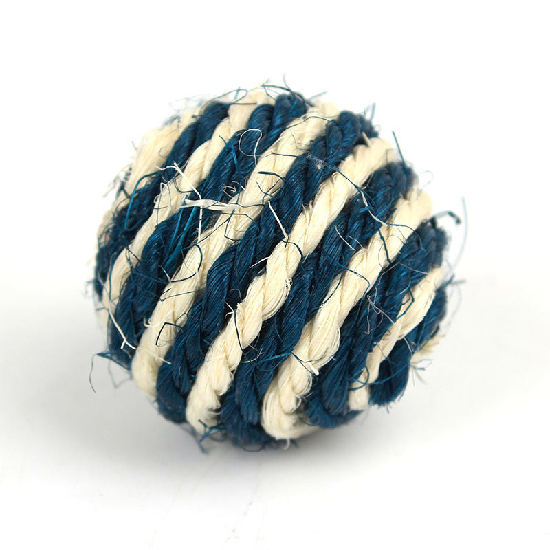 JMT-032010 Sisal Teaser Ball for Cats - Durable 4cm Scratching Toy