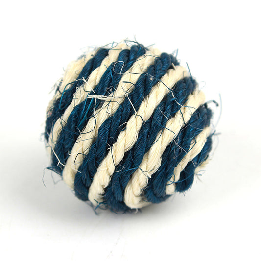 JMT-032010 Sisal Teaser Ball for Cats - Durable 4cm Scratching Toy