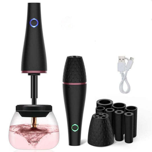 JMT-032138 Electric Makeup Brush Cleaner - Rechargeable ABS Body in Black