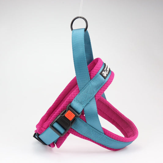 JMT-032522 Nylon Chest and Back Harness for Dogs with Adjustable Leash, Multiple Sizes Available