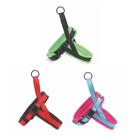 JMT-032522 Nylon Chest and Back Harness for Dogs with Adjustable Leash, Multiple Sizes Available