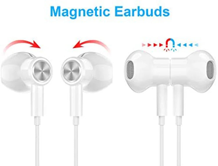 JMT-032522 USB-C Wired Earbuds with Mic for iPhone 15 and Google Devices