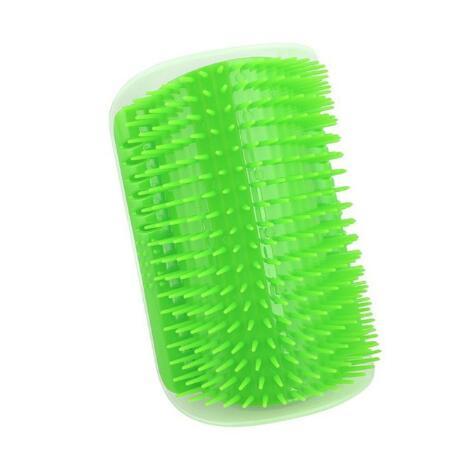 JMT-033098 Cat Self-Grooming Brush with Attracting Cat Mint - Durable Plastic and Easy to Clean, Blue/Gray