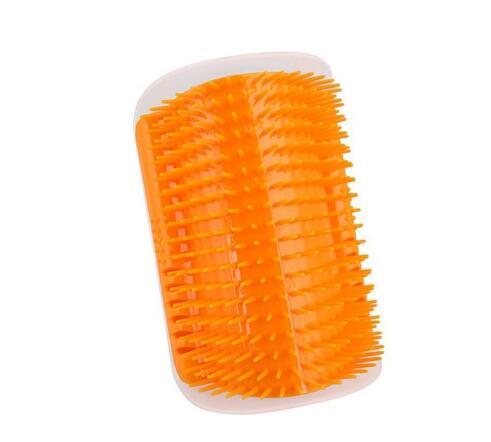 JMT-033098 Cat Self-Grooming Brush with Attracting Cat Mint - Durable Plastic and Easy to Clean, Blue/Gray