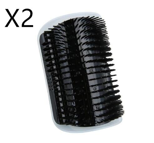 JMT-033098 Cat Self-Grooming Brush with Attracting Cat Mint - Durable Plastic and Easy to Clean, Blue/Gray