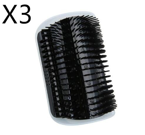 JMT-033098 Cat Self-Grooming Brush with Attracting Cat Mint - Durable Plastic and Easy to Clean, Blue/Gray