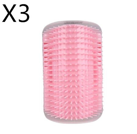 JMT-033098 Cat Self-Grooming Brush with Attracting Cat Mint - Durable Plastic and Easy to Clean, Blue/Gray