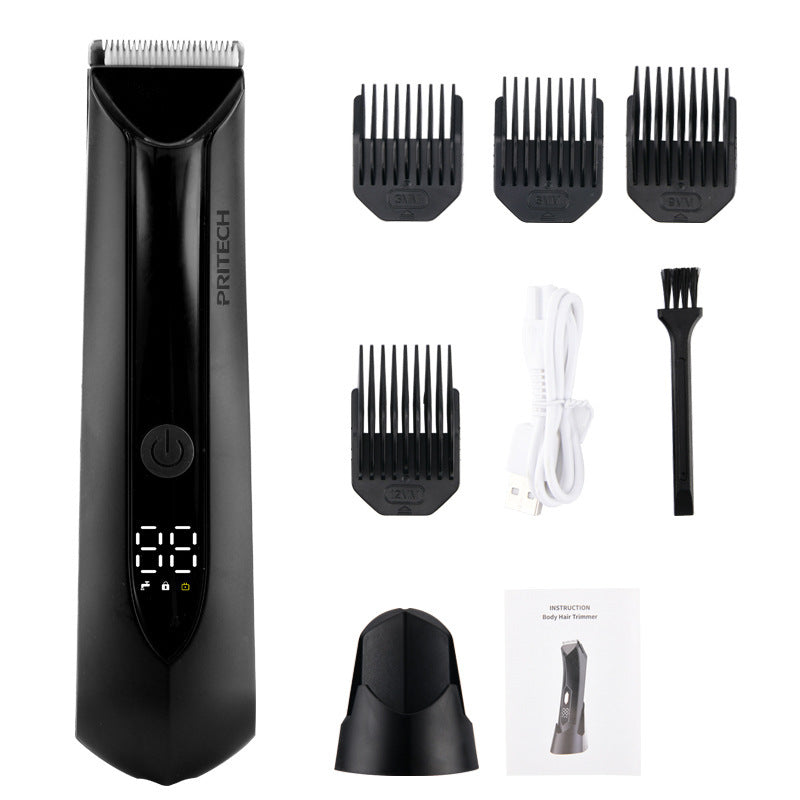 JMT-033098 USB Rechargeable Intelligent Digital Display Electric Shaver for Whole Body Hair Removal