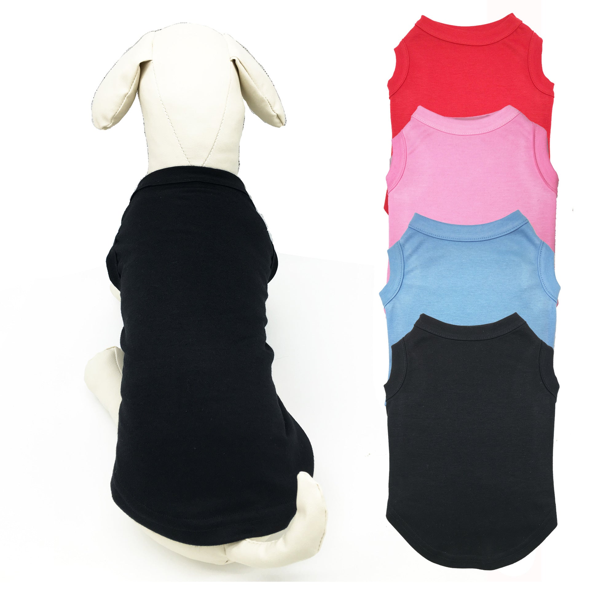 JMT-033482 Autumn Cotton Casual T-Shirt for Dogs - Comfortable Pet Vest Available in Various Sizes