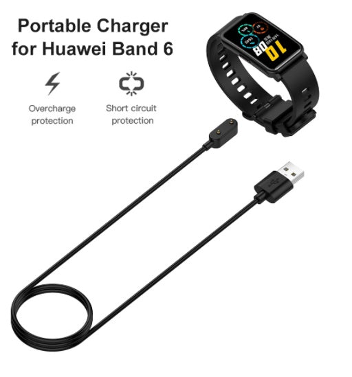 JMT-033546 Magnetic Charging Cable for Honor Watch ES, Huawei Watch Fit, and Huawei Children's Watch 4X - 1 Meter Length